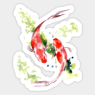 Ying and Yang Feng Shui Koi Sticker